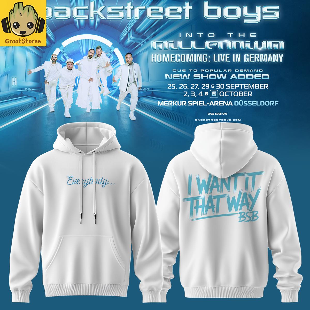 Backstreet Boys Into The Millennium Hoodie T-Shirt Backstreet Boys Into The Millennium Hoodie T-Shirt