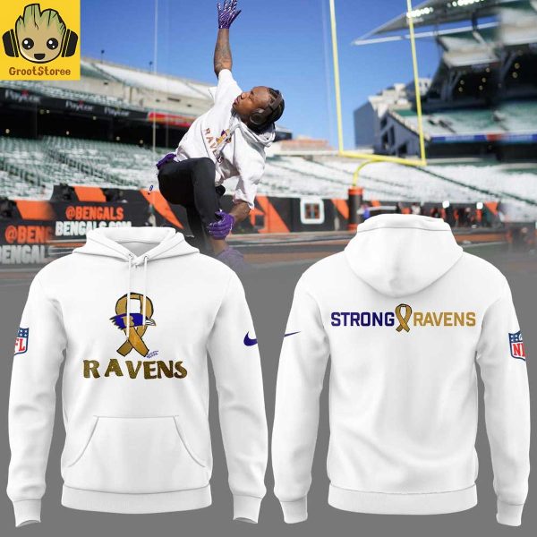 Baltimore Ravens Sunny Rose Ribbon Strong 2025 Hoodie T Shirt