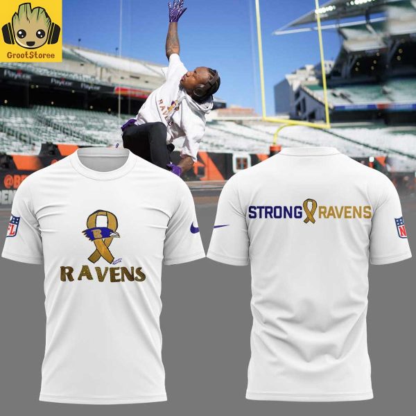 Baltimore Ravens Sunny Rose Ribbon Strong 2025 Hoodie T Shirt