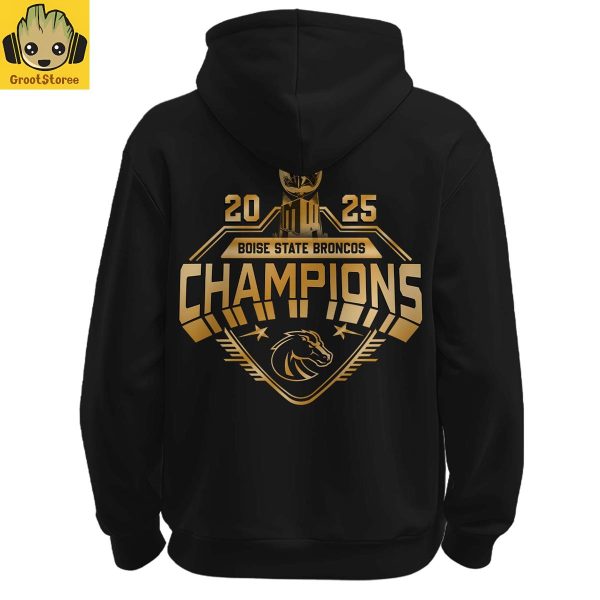 Boise State Broncos Mountain West Champions 2025 Hoodie