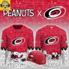 Calgary Flames Peanuts Celebrating Christmas Jersey