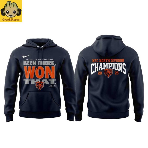 Chicago Bears 2025 NFC North Division Champions Hoodie T Shirt