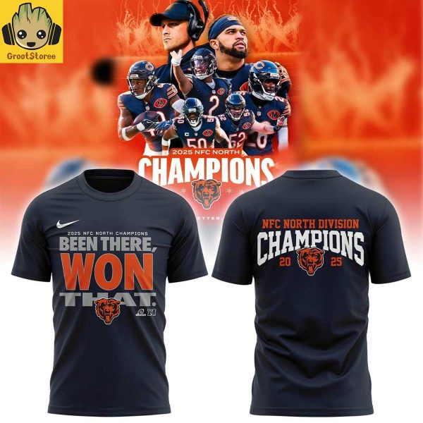 Chicago Bears 2025 NFC North Division Champions Hoodie T Shirt