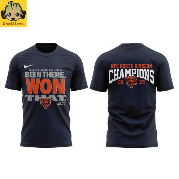 Chicago Bears 2025 NFC North Division Champions Hoodie T Shirt