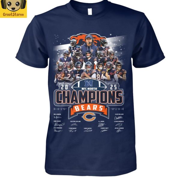 Chicago Bears NFC North Champions 2025 T-Shirt