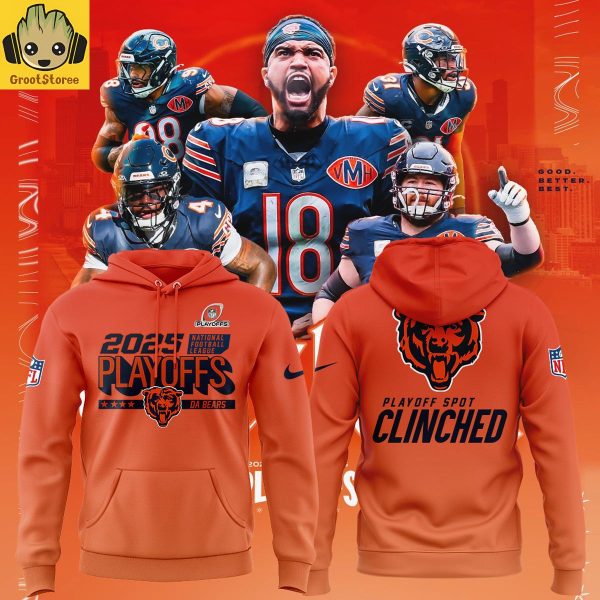 Chicago Bears Playoff Spot Clinched 2025 Hoodie T-Shirt