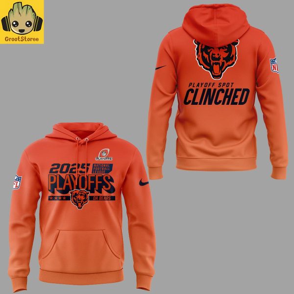 Chicago Bears Playoff Spot Clinched 2025 Hoodie T Shirt