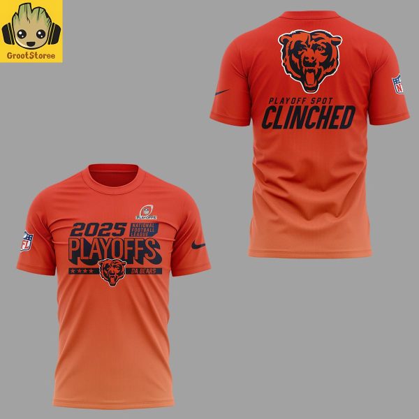 Chicago Bears Playoff Spot Clinched 2025 Hoodie T Shirt
