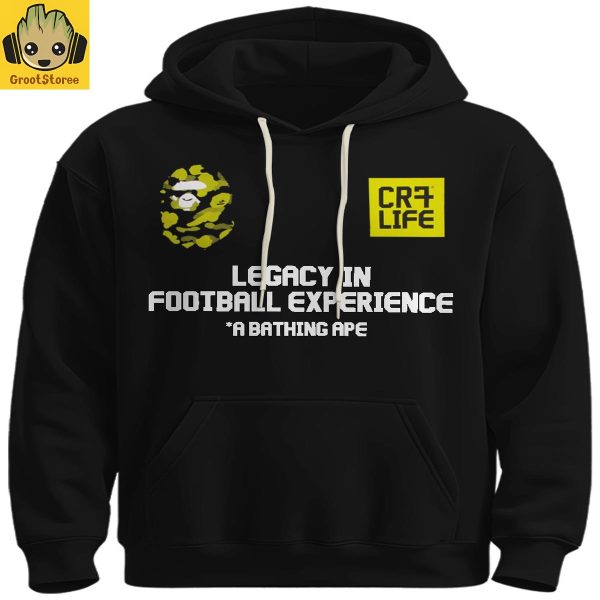 Cr7 Legacy In Football Experience Black Hoodie T Shirt