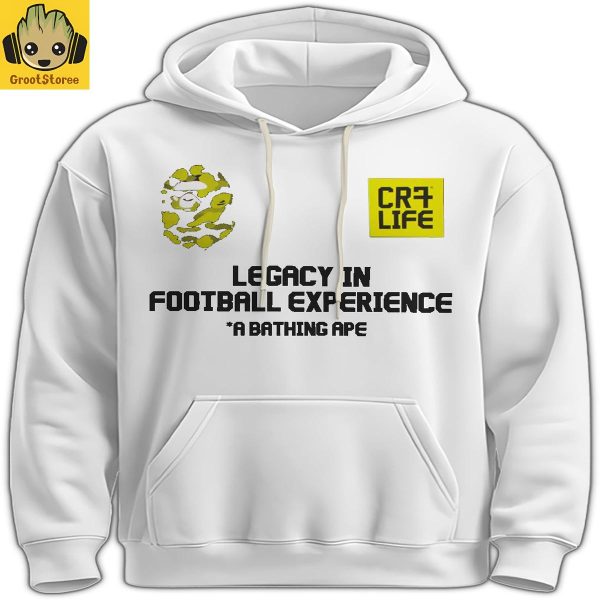 Cr7 Legacy In Football Experience White Hoodie T Shirt