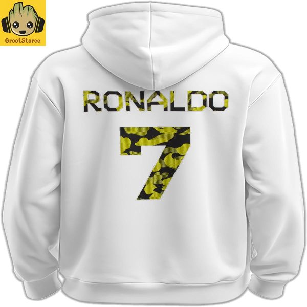 Cr7 Legacy In Football Experience White Hoodie T Shirt