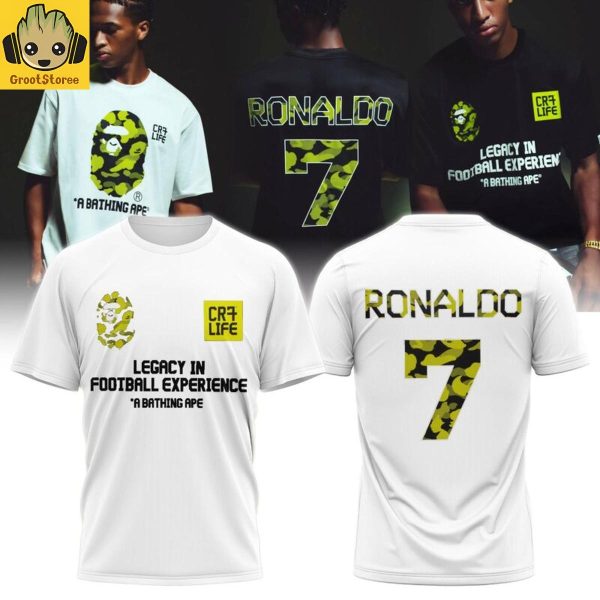Cr7 Legacy In Football Experience White Hoodie T Shirt