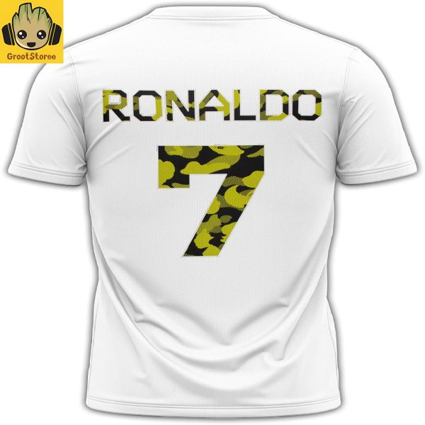 Cr7 Legacy In Football Experience White Hoodie T Shirt