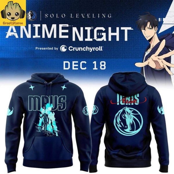 Dallas Mavericks Solo Leveling Anime Night Hoodie Shirt