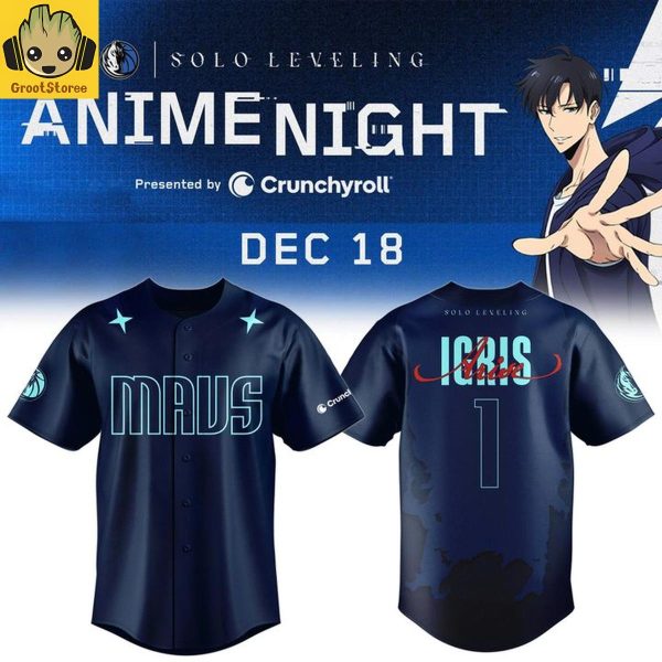 Dallas Mavericks Solo Leveling Anime Night Jersey