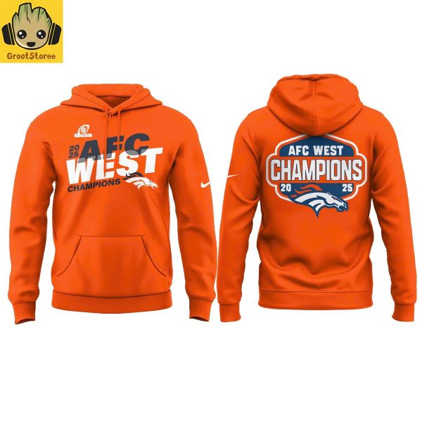 Denver Broncos 2025 AFC West Champions Hoodie T Shirt