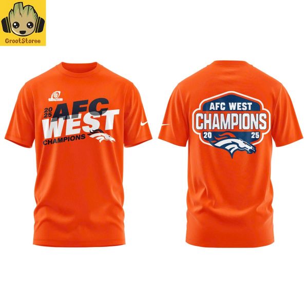 Denver Broncos 2025 AFC West Champions Hoodie T Shirt