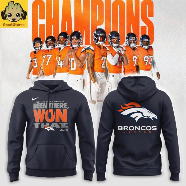 Denver Broncos 2025 AFC West Division Champions Hoodie T-Shirt