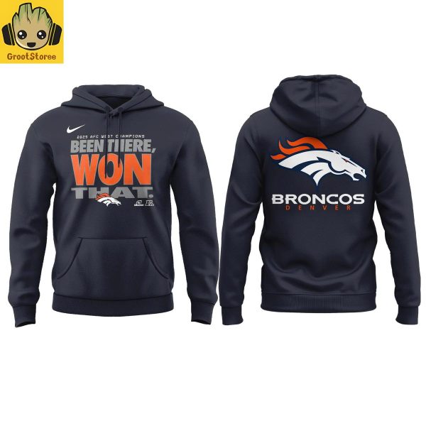 Denver Broncos 2025 AFC West Division Champions Hoodie T Shirt