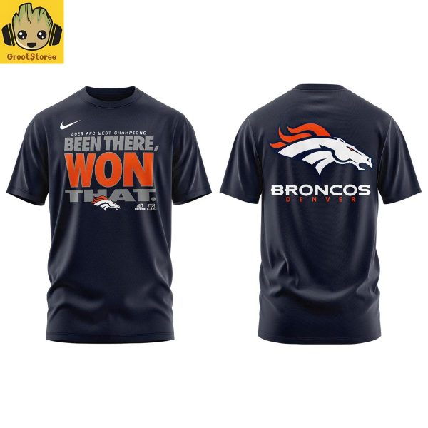 Denver Broncos 2025 AFC West Division Champions Hoodie T Shirt