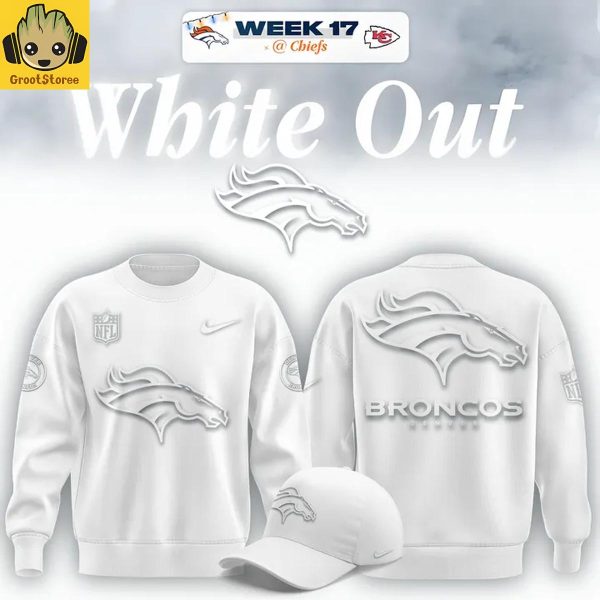 Denver Broncos White Out Week 17 Hoodie Shirt