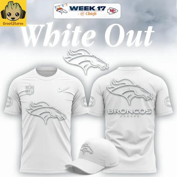 Denver Broncos White Out Week 17 Hoodie Shirt