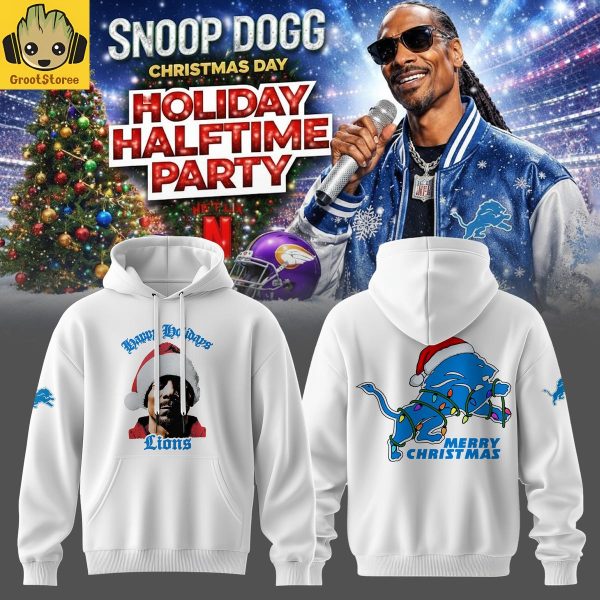 Detroit Lions x Snoop Dogg Christmas Day Holiday Halftime Party Hoodie