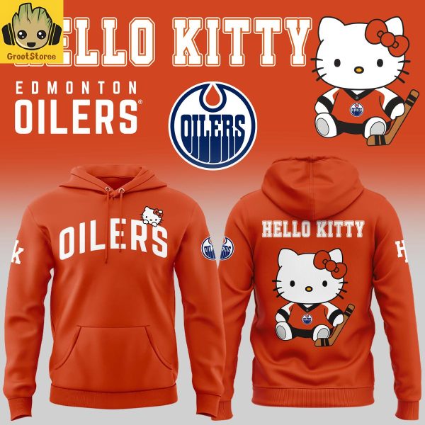 Edmonton Oilers x Hello Kitty Night 2025 Hoodie Shirt