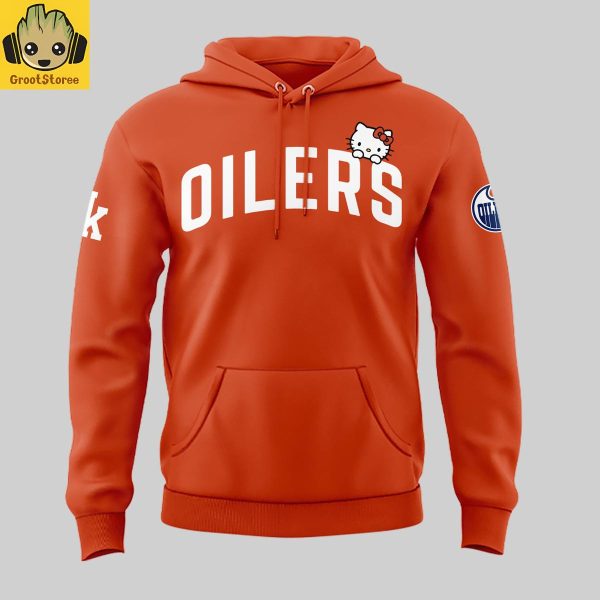 Edmonton Oilers x Hello Kitty Night 2025 Hoodie Shirt