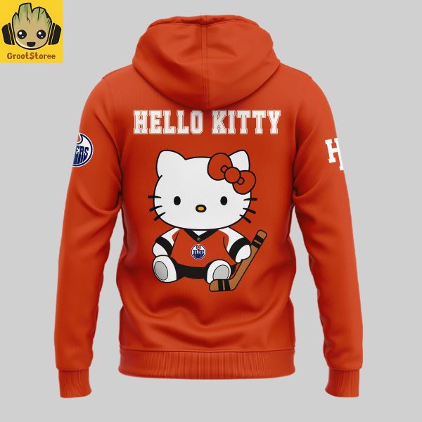 Edmonton Oilers x Hello Kitty Night 2025 Hoodie Shirt