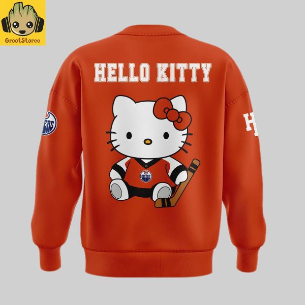 Edmonton Oilers x Hello Kitty Night 2025 Hoodie Shirt