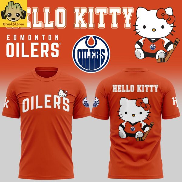 Edmonton Oilers x Hello Kitty Night 2025 Hoodie Shirt
