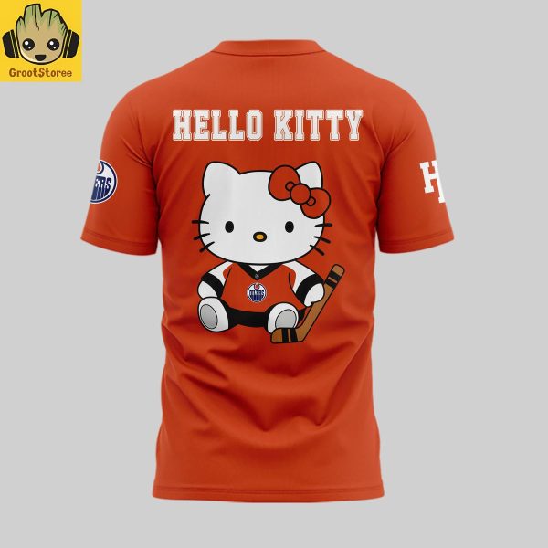 Edmonton Oilers x Hello Kitty Night 2025 Hoodie Shirt