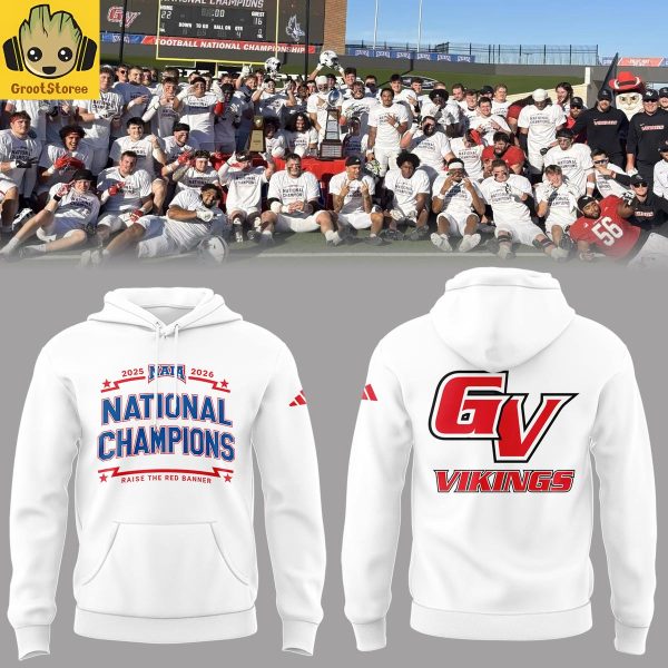 Grand View Vikings 2 25 2026 NAIA National Champions Hoodie T Shirt