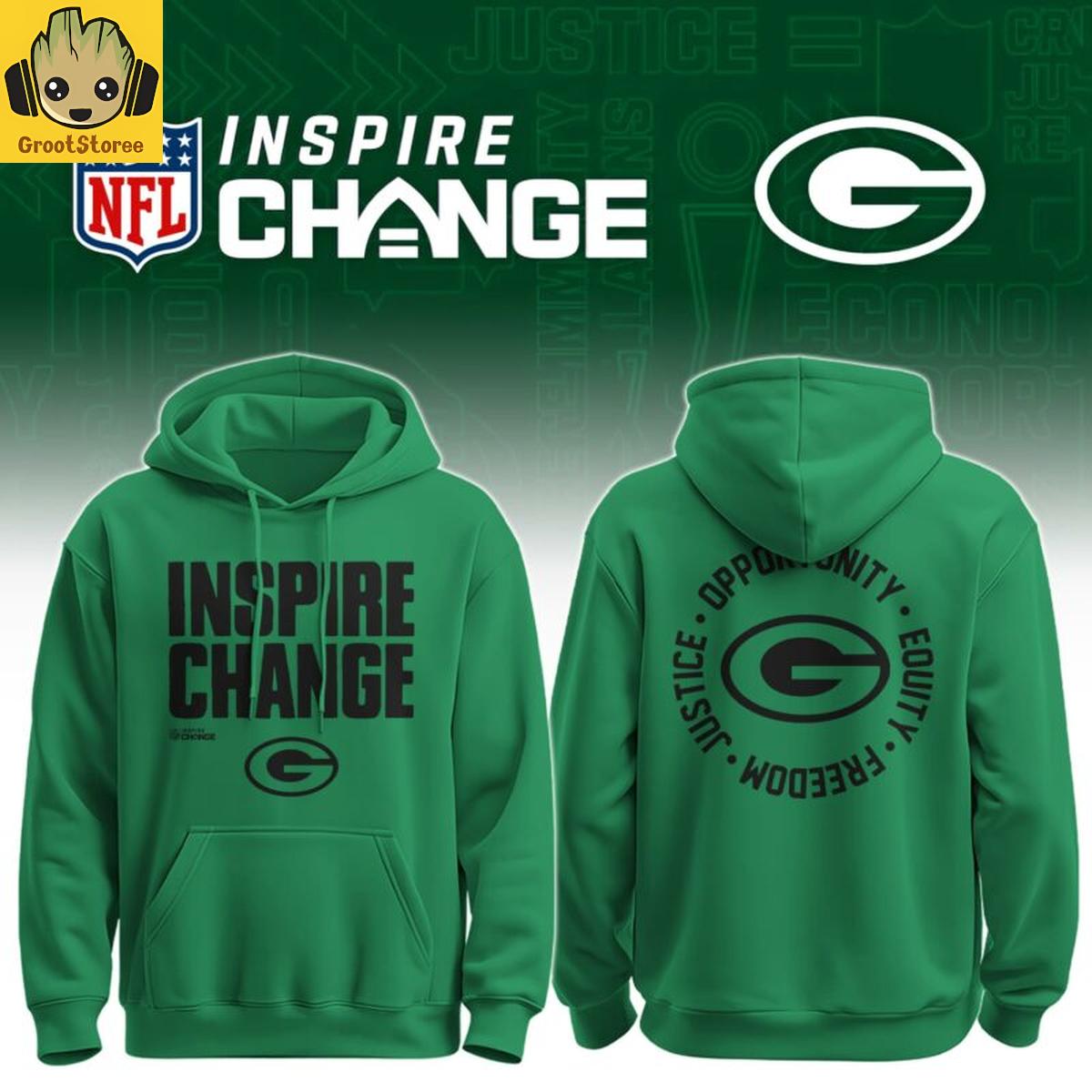 Green Bay Packers x Inspire Change 2025 Hoodie Green Bay Packers x Inspire Change 2025 Hoodie