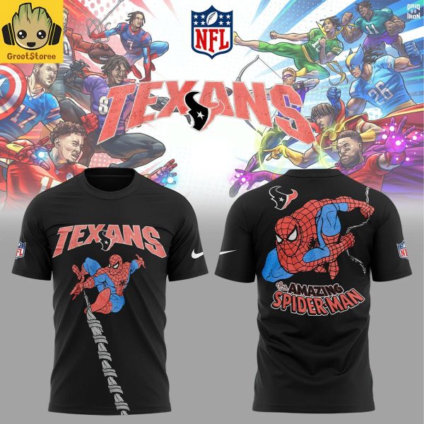 Houston Texans x Spider Man Hoodie Shirt
