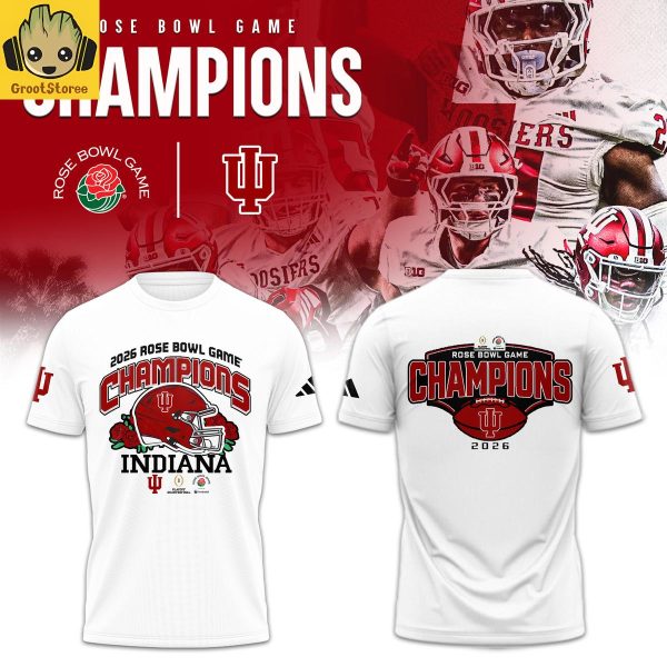 Indiana Hoosiers 2026 Rose Bowl Game Champions Hoodie Shirt