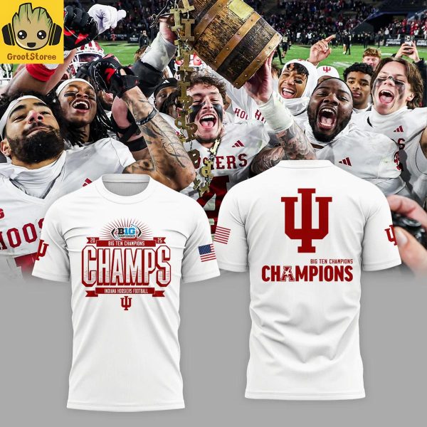 Indiana Hoosiers Big Ten Football Champions 2025 Hoodie T Shirt
