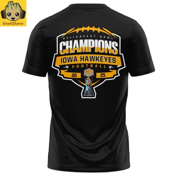 Iowa Hawkeyes ReliaQuest Bowl Champions 2025 Hoodie Shirt