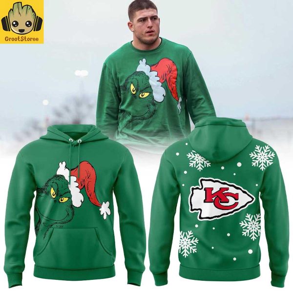 Kansas City Chiefs x Grinch Christmas Holiday Hoodie Shirt
