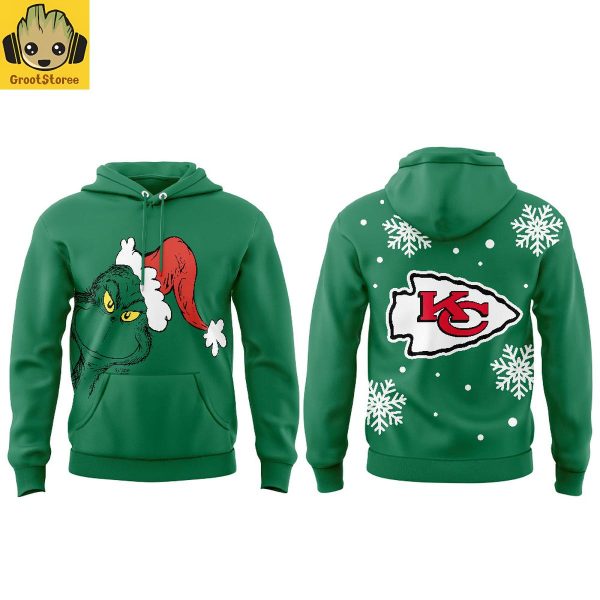 Kansas City Chiefs x Grinch Christmas Holiday Hoodie Shirt