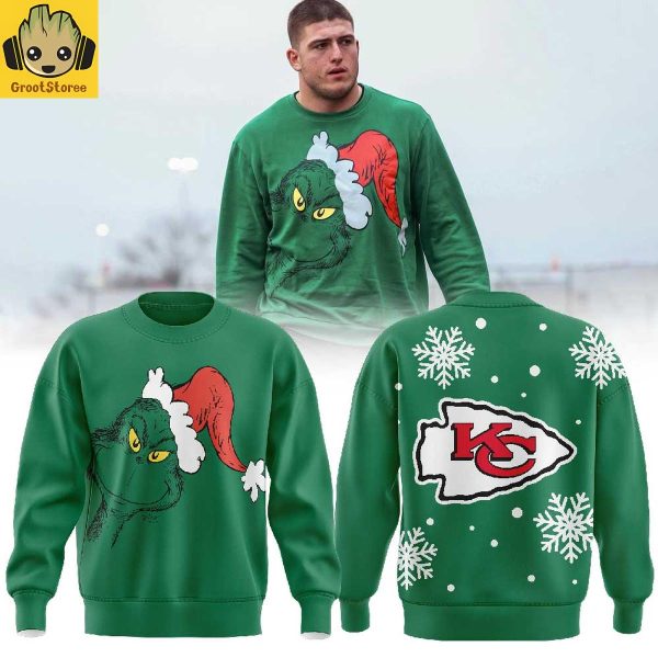 Kansas City Chiefs x Grinch Christmas Holiday Hoodie Shirt