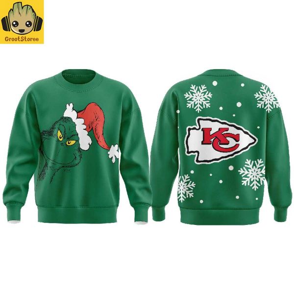 Kansas City Chiefs x Grinch Christmas Holiday Hoodie Shirt