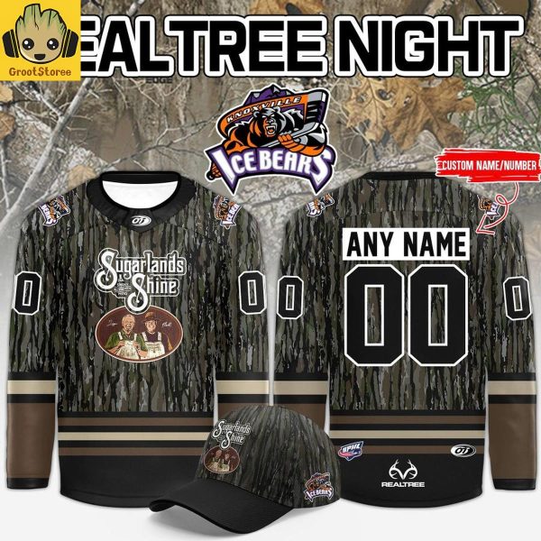Knoxville Ice Bears Realtree Max Moonshine Camo Personalized Hockey Jersey