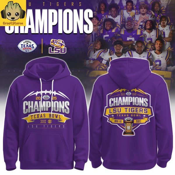 LSU Tiger Texas Bowl Champions 2025 Hoodie Shirt