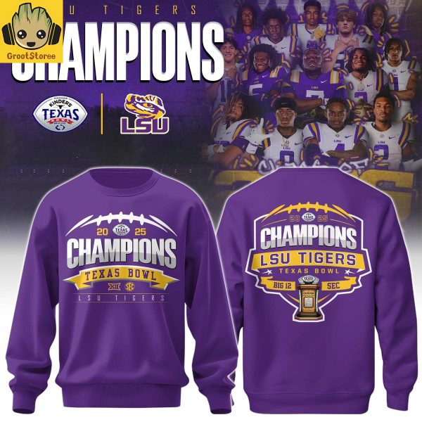 LSU Tiger Texas Bowl Champions 2025 Hoodie Shirt
