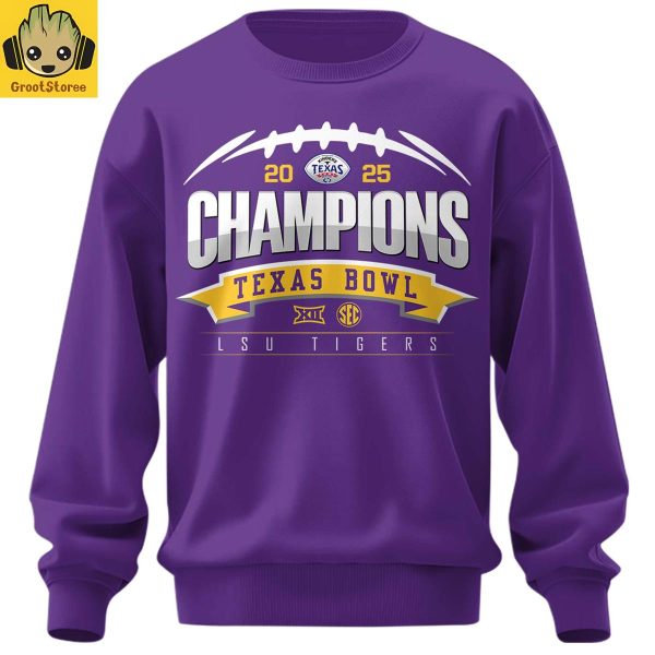 LSU Tiger Texas Bowl Champions 2025 Hoodie Shirt