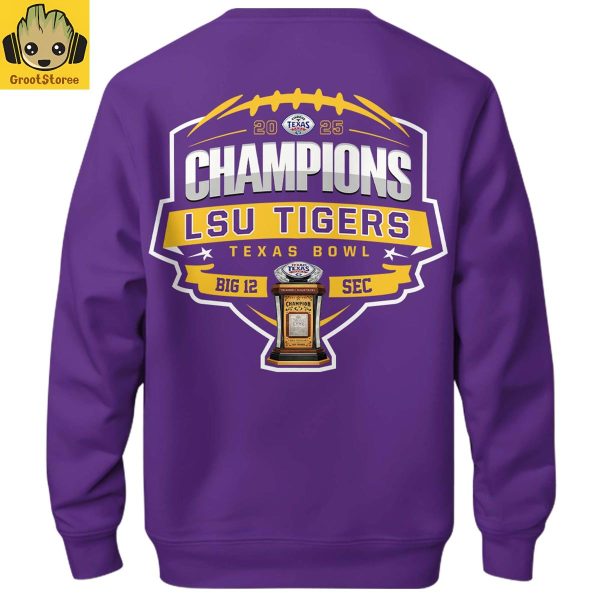 LSU Tiger Texas Bowl Champions 2025 Hoodie Shirt