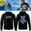 Los Angeles Chargers 2025 Sorry I Was Bolting Up Blue Hoodie