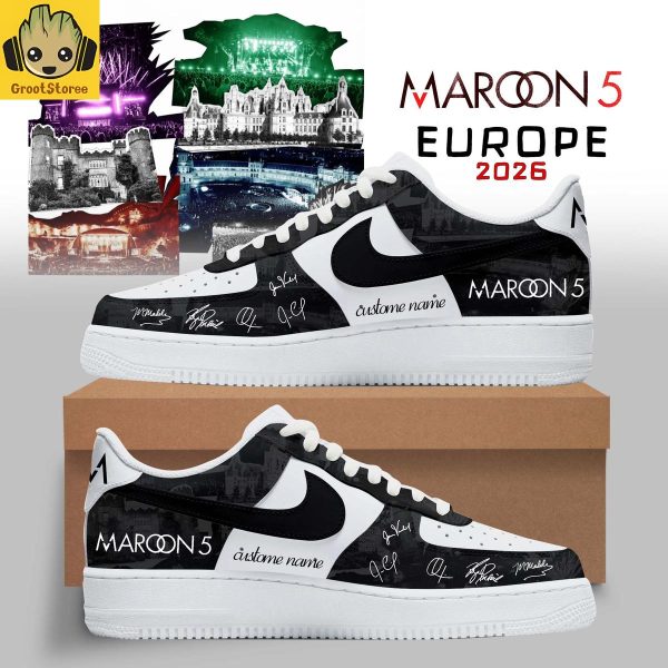 Maroon 5 – Love Is Like Europe Tour 2026 Custome Name Air Force 1 Shoes
